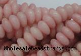 COP408 15.5 inches 5*10mm rondelle Chinese pink opal gemstone beads