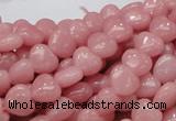 COP412 15.5 inches 8*8mm heart Chinese pink opal gemstone beads