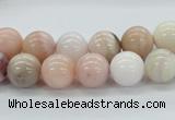 COP44 10mm smooth round natural pink opal beads Wholesale