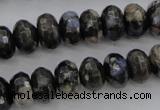 COP498 15.5 inches 5*8mm faceted rondelle natural grey opal beads