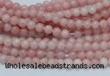 COP50 15.5 inches 4mm round natural pink opal gemstone beads