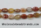 COP500 15.5 inches 6*8mm oval natural red opal gemstone beads