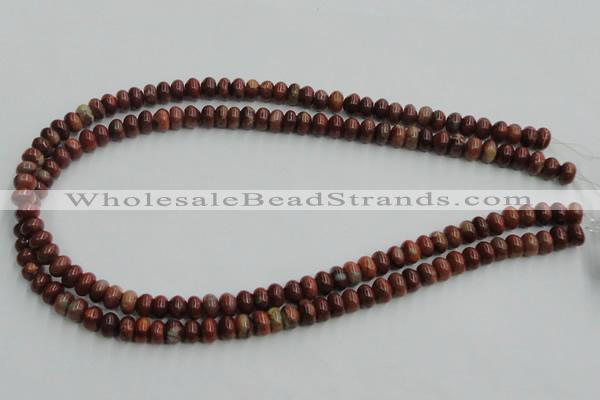 COP518 15.5 inches 5*8mm rondelle red opal gemstone beads wholesale