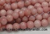 COP52 15.5 inches 7mm round natural pink opal gemstone beads