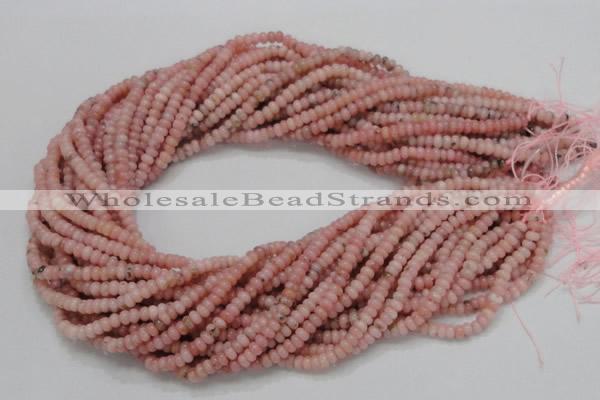 COP56 15.5 inches 2.5*4mm rondelle natural pink opal gemstone beads