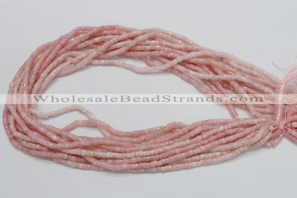 COP57 15.5 inches 2.5*3.5mm column natural pink opal gemstone beads