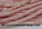 COP58 15.5 inches 4*7mm column natural pink opal gemstone beads