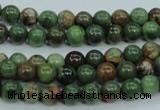 COP651 15.5 inches 6mm round green opal gemstone beads wholesale