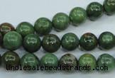 COP652 15.5 inches 8mm round green opal gemstone beads wholesale