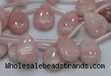 COP73 15.5 inches 10*14mm flat teardrop natural pink opal beads