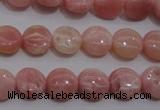 COP77 15.5 inches 10mm flat round natural pink opal gemstone beads