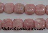 COP79 15.5 inches 12*12mm square natural pink opal gemstone beads