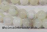 COP903 15.5 inches 12mm round natural white opal gemstone beads