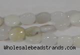 COP906 15.5 inches 8*10mm oval natural white opal gemstone beads