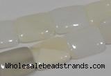 COP914 15.5 inches 13*18mm rectangle natural white opal gemstone beads