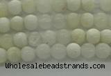 COP920 15.5 inches 4mm round white opal gemstone beads