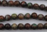 COP986 15.5 inches 8mm round green opal gemstone beads wholesale