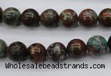 COP987 15.5 inches 10mm round green opal gemstone beads wholesale