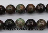 COP988 15.5 inches 12mm round green opal gemstone beads wholesale