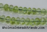 COQ20 16 inches 5*10mm rondelle dyed olive quartz beads wholesale