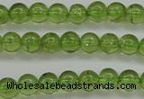 COQ202 15.5 inches 4mm - 5mm round natural olive quartz beads