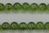 COQ203 15.5 inches 6mm - 7mm round natural olive quartz beads