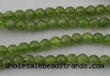 COQ52 15.5 inches 6mm round natural olive quartz beads wholesale