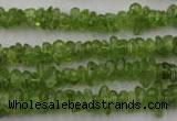 COQ61 15.5 inches 3*7mm natural olive quartz chips beads wholesale