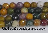 COS200 15.5 inches 4mm faceted round ocean jasper beads