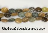 COS258 15.5 inches 10*14mm oval ocean stone beads wholesale