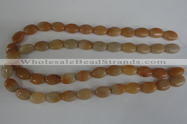 COV101 15.5 inches 12*16mm oval pink aventurine beads wholesale