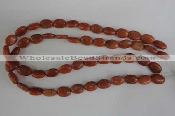 COV102 15.5 inches 12*16mm oval red aventurine beads wholesale