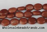 COV15 15.5 inches 8*10mm oval goldstone gemstone beads wholesale