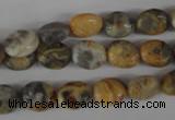 COV26 15.5 inches 8*10mm oval crazy lace agate beads wholesale