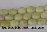 COV29 15.5 inches 8*10mm oval lemon jade gemstone beads wholesale