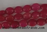 COV40 15.5 inches 8*10mm oval candy jade gemstone beads wholesale