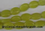 COV54 15.5 inches 8*12mm oval lemon jade gemstone beads wholesale