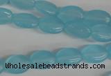 COV62 15.5 inches 10*14mm oval candy jade beads wholesale