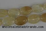 COV93 15.5 inches 10*14mm oval watermelon yellow beads wholesale