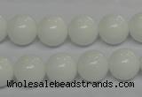 CPB05 15.5 inches 12mm round white porcelain beads wholesale