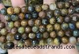 CPB1068 15.5 inches 10mm faceted round natural pietersite beads