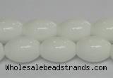 CPB19 15.5 inches 13*18mm rice white porcelain beads wholesale