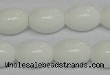 CPB20 15.5 inches 15*20mm rice white porcelain beads wholesale