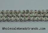 CPB601 15.5 inches 6mm round Painted porcelain beads