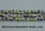 CPB621 15.5 inches 6mm round Painted porcelain beads