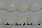 CPB70 15.5 inches 12*16mm rice white porcelain beads wholesale