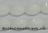 CPB71 15.5 inches 13*18mm rice white porcelain beads wholesale