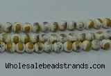 CPB751 15.5 inches 6mm round Painted porcelain beads