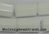 CPB78 15.5 inches 15*25mm column white porcelain beads wholesale