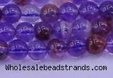 CPC601 15.5 inches 6mm round purple phantom quartz beads